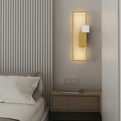Geometric Shape Wall Mounted Light Fixture LED Flush Mount Wall Sconce