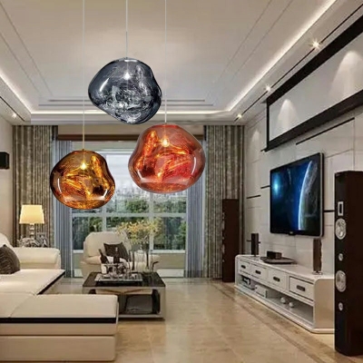 Glass Globe Suspension Pendant Modern Minimalism Pendant Ceiling Lights for Dinning Room