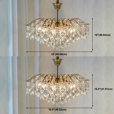 Minimalism Chandelier Lighting Fixtures Modern Elegant Multi Pendant Light for Living Room