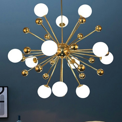 Modern Sputnik Hanging Pendant Lights Metal Chandelier Lighting Fixtures for Bedroom