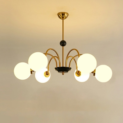 Nordic Style Chandelier Pendant Light Modern Minimalism Metal Hanging Lamps for Living Room