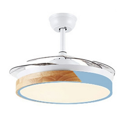 Semi Flush Fan Light Modern Style Acrylic Semi Flush for Living Room