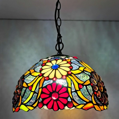 Tiffany Stained Glass Hanging Pendant Light for Dining Room