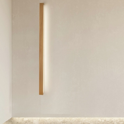 Wooden Sconce Light Fixture Linear Shape 2