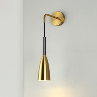 1-Light Sconce Lights Minimalism Style Geometric Shape Metal Wall Mount Light