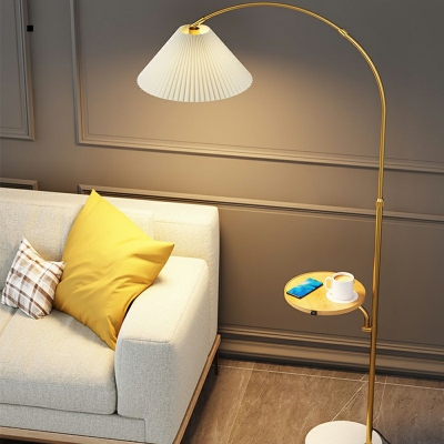 Fabric Shade Floor Lamp Single Head Floor Lighting for Living Room