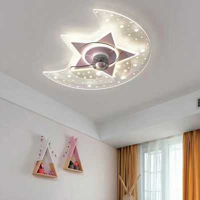 Kids Style Ceiling Fan with Acrylic Shape Ceiling Fan
