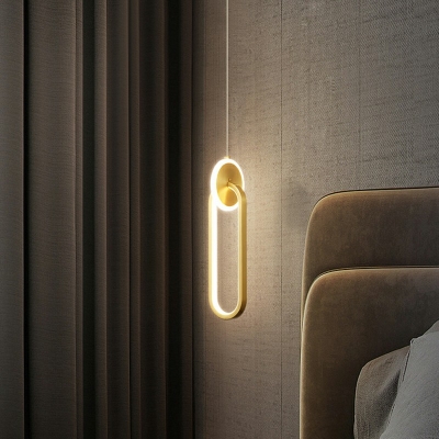 LED Contemporary Pendant Light Shape Wrought Iron Chandelier