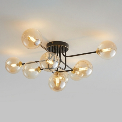 Nordic Creative Ceiling Light Luxury Copper Ceiling Light Fixture for Living Room