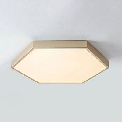 Nordic Minimalist LED Ceiling Light Modern Acrylic Flushmount Light in Gold