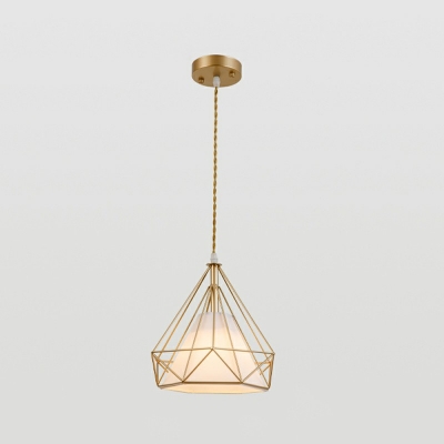 Post-Modern Pendant Light Simple 1 Light Milk Glass Suspension Lamp
