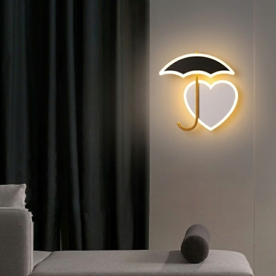 2-Light Sconce Lights Kids Style Geometric Shape Metal Wall Mounted Light