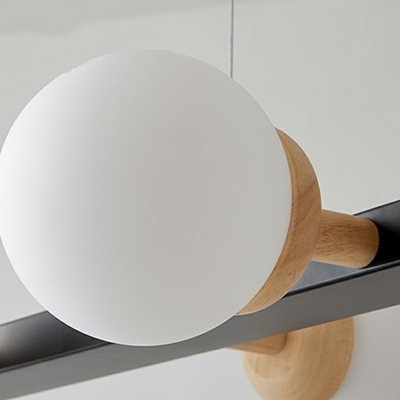 8-Light Island Pendants Vintage Style Ball Shape Metal Chandelier Lighting