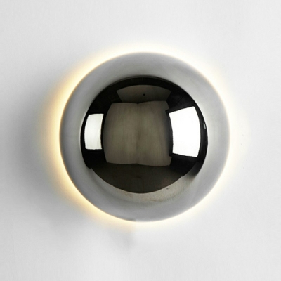 Contemporary Recessed Shape Surface Wall Sconce Metal Flush Mount Wall Sconce