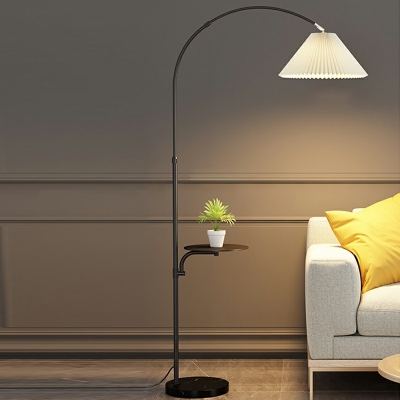 Fabric Shade Floor Lamp Single Head Floor Lighting for Living Room