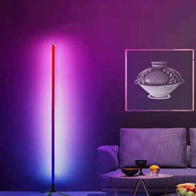 Floor Lamps Linear Shade Metal Standard Lamps for Living Room