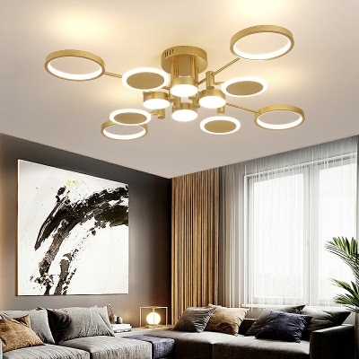 Flush Mount Ceiling Light Modern Style Acrylic Flush Mount for Living Room