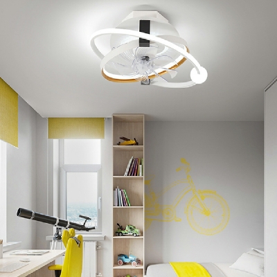 LED Flushmount Fan Lighting Fixtures Children’s Room Dining Room Flush Mount Fan Lighting