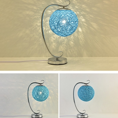 Metal Globe Nights and Lamp Modern Minimalism Table Light for Bedroom