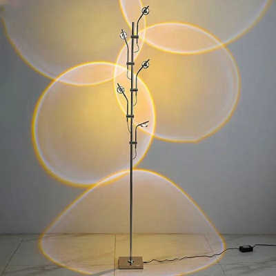 Modern Standing Lamps Living Room Iron Background Wall Projection Floor Lamp
