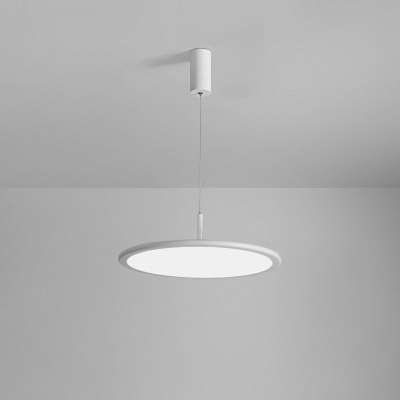 1-Light Pendant Lighting Minimalism Style Dish Shape Metal Hanging Lamps
