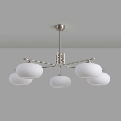 Hanging Lamps Modern Style Glass Suspension Pendant Light for Living Room