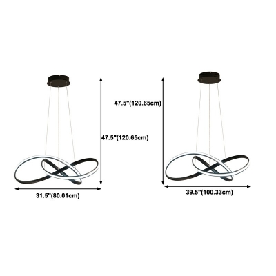 Hanging Lighting Kit Modern Style Acrylic Hanging Lamps for Living Room