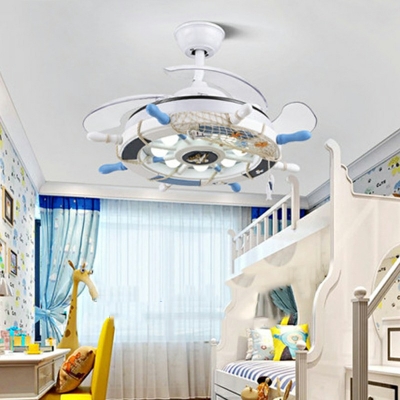 Kids Ships Shape Ceiling Fans Glass Ceiling Fans for Bedroom