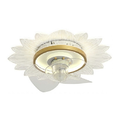 LED Iron Flushmount Fan Lighting Fixtures Dining Room Bedroom Flush Mount Fan Lighting