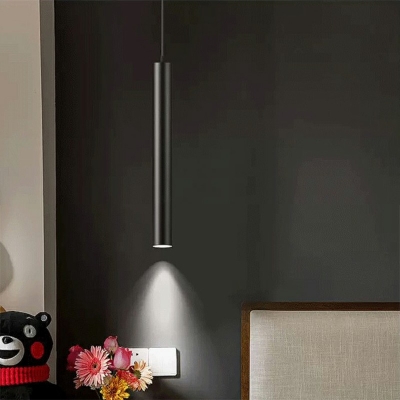 LED Nordic Postmodern Style Linear Simple Single Chandelier Iron Pendant Light