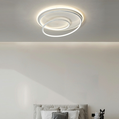 Modern Minimalist Ceiling Light Creative LED Flush Mount Light for Bedroom