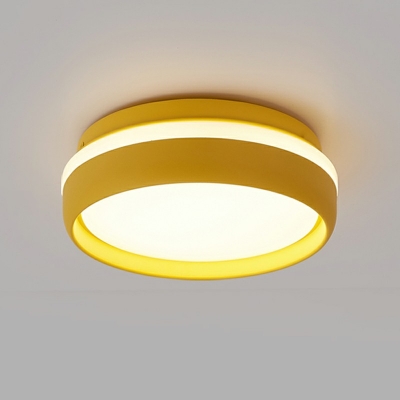 Modern Minimalist LED Ceiling Light Round Creative Flushmount Light for Corridor