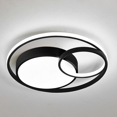 Nordic LED Ceiling Light Simple Round Creative Flushmount Light for Bedroom
