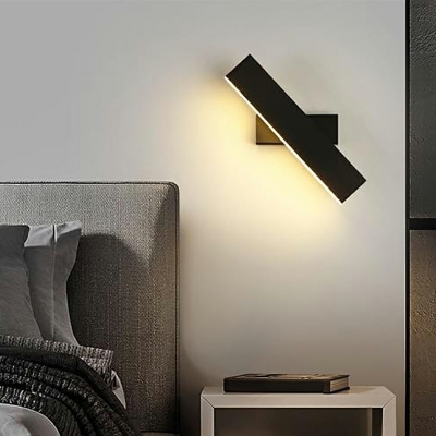 Rotatable Rectangle LED Reading Wall Light Aluminum Wall Mounted Lamp