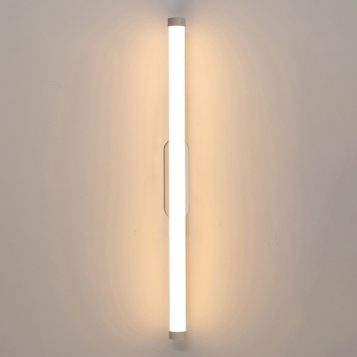 1-Light Wall Mount Light Minimalism Style Linear Shape Metal Sconce Lights