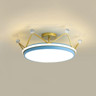 Flush-Mount Light Fixture Contemporary Style Acrylic Flush Mount Lamps for Living Room Remote Control Intelligence