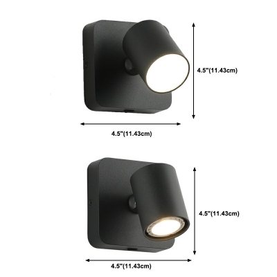 LED Modern Style Bedside Reading Spotlight  Iron Wall Sconces for Bedroom
