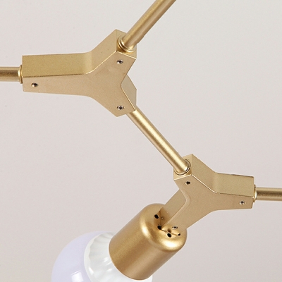 Modern Style Bubble Chandelier Light Metal 9-Lights Chandelier Pendant Light in Gold