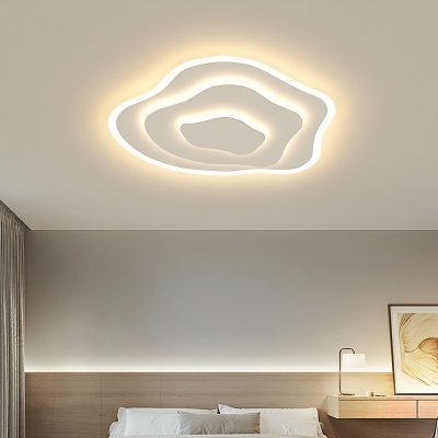 Modern Style Ceiling Light White Acrylic Ceiling Fixture for Bedroom