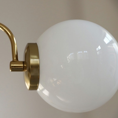 Postmodern Light Luxury Molecular Chandelier Lighting Opal Glass Hanging Pendant Light