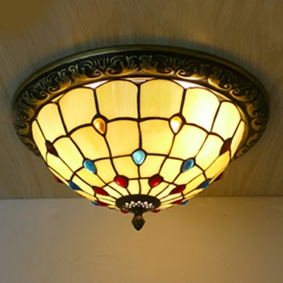 Tiffany-Style Flush Mount Ceiling Light Fixture 7.1