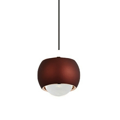 1 Light Globe Down Lighting Pendant Modern Minimalism Hanging Ceiling Light for Bedroom