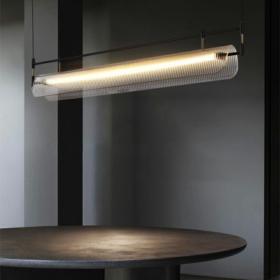 1-Light Island Pendants Modern Style Geometric Shape Metal Chandelier Lighting
