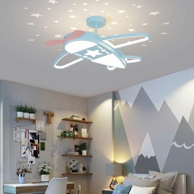 Flush Mount Children's Room Style Acrylic Flush Mount Lamps for Living Room