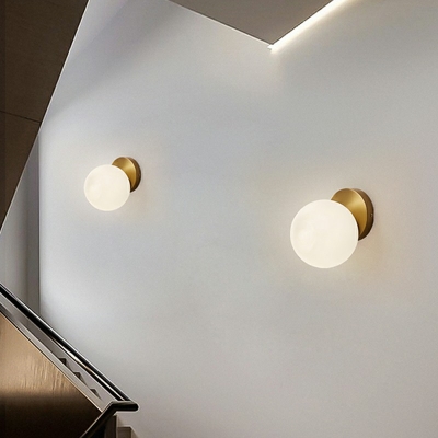 Globe Glass Flushmount Lighting Corridor Aisle Balcony Cloakroom Flush Mount Lighting Fixtures