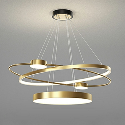Modern Style Chandelier Lamp 3 Light Circle Chandelier Light