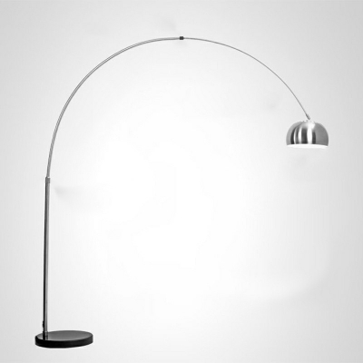 1-Light Floor Lights Contemporary Style Dome Shape Metal Standing Lamp