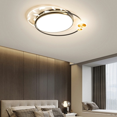 Flush Mount Lighting Contemporary Style Acrylic Flush Mount Fixture for Living Room