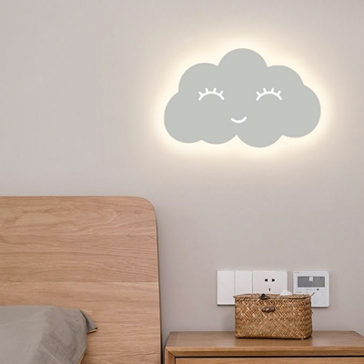 LED White Wall Light Sconce Modern Bedside Children Character Wall Lighting Fixtures