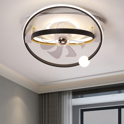 Macaron Flushmount Fan Lighting Fixtures Children's Room Dining Room Flush Mount Fan Lighting